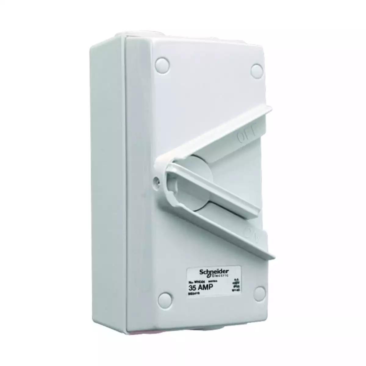35A 440V Surface Mount Double Pole Isolating Switch IP66
