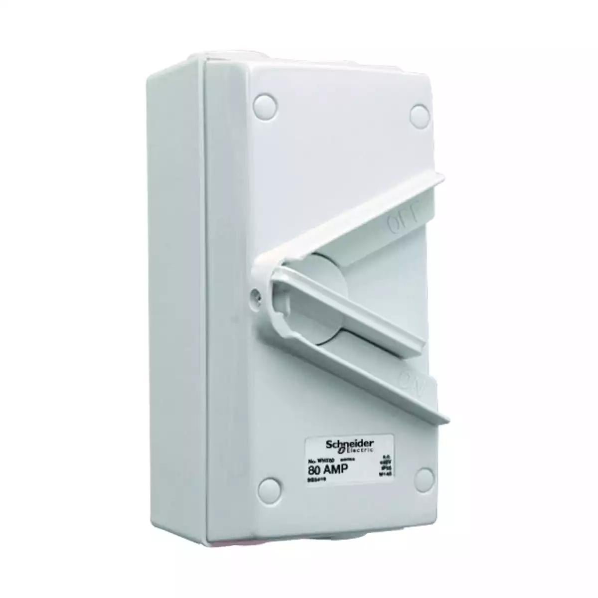 80A 440V Surface Mount Triple Pole Isolating Switch IP66