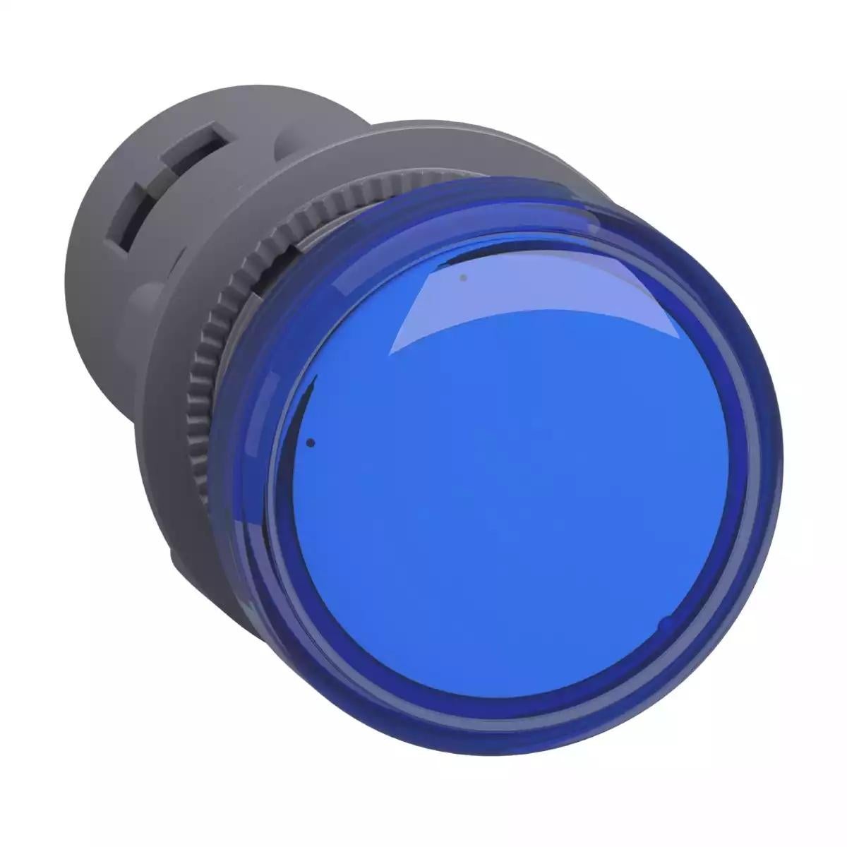 Pilot light, plastic, blue, Ø 22 mm, with integral LED, 24 V AC/DC