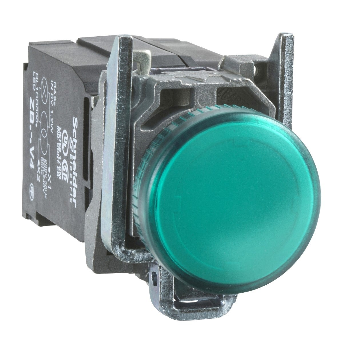 green complete pilot light Ã˜22 plain lens with integral LED 440...460V