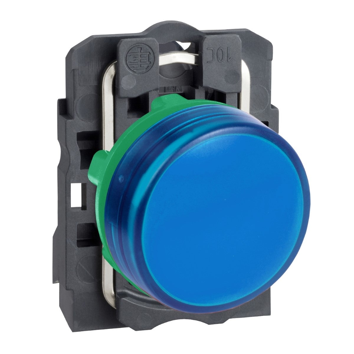 Pilot light, plastic, blue, Ã˜22, plain lens with integral LED, 110â€¦120 V AC