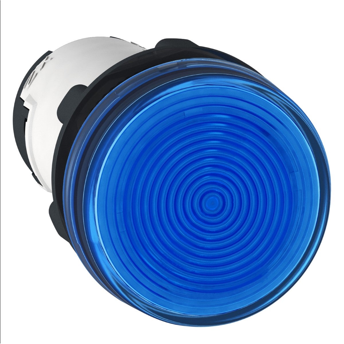 Monolithic pilot light, plastic, blue, Ã˜22, integral LED, 24 V AC/DC