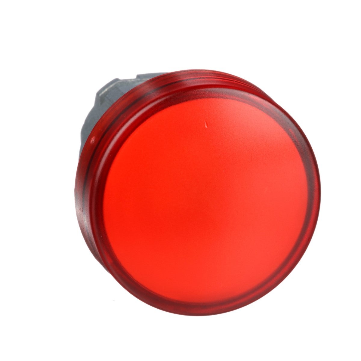 red pilot light head Ã˜22 with plain lens for integral LED