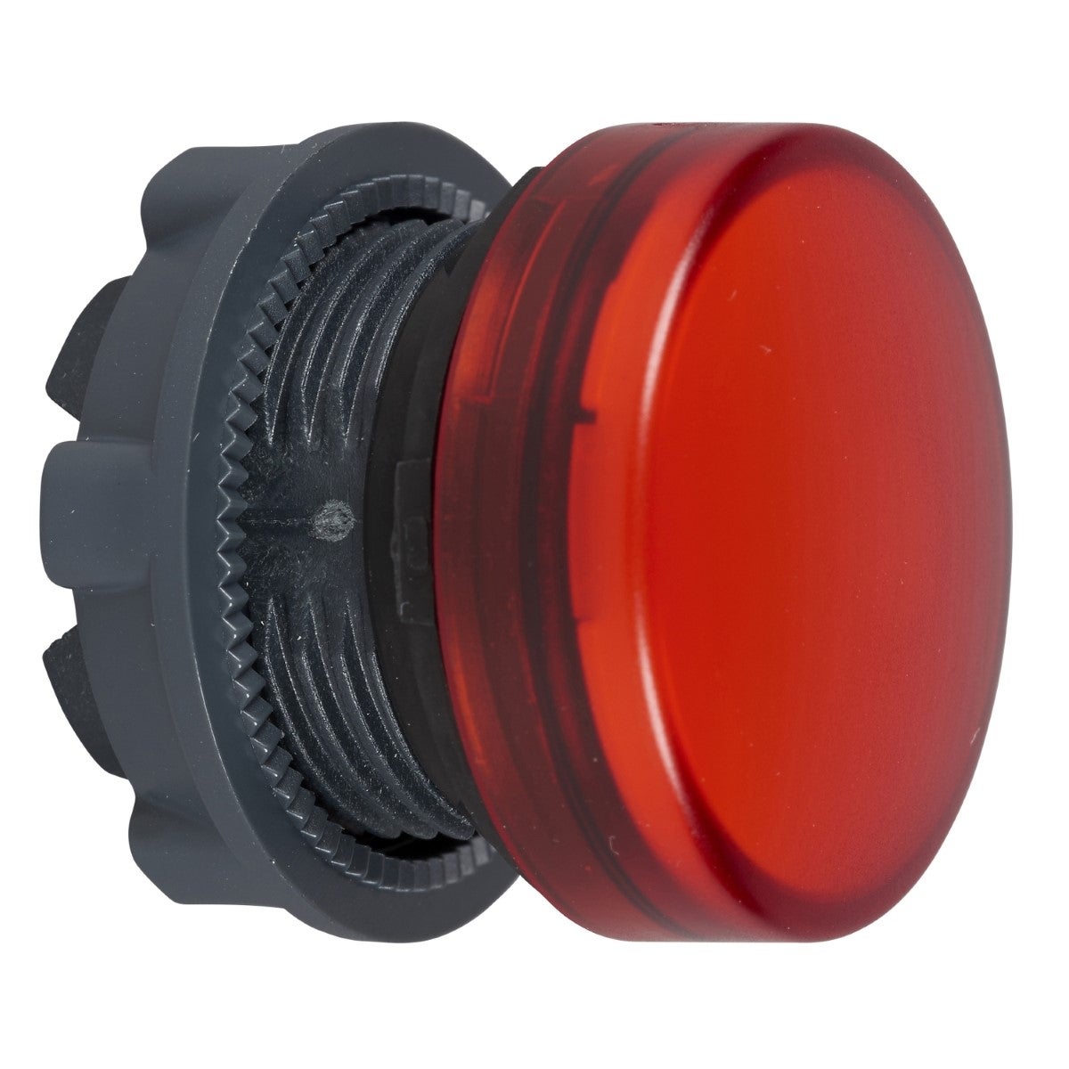 red pilot light head Ã˜22 plain lens for integral LED